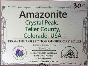 Amazonite, Crystal Peak, Colorado, USA