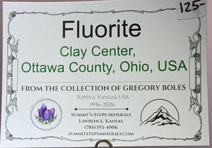 Fluorite, Clay Center, Ohio, USA
