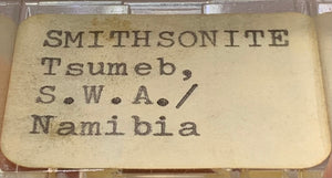Smithsonite, Tsumeb Mine, Namibia