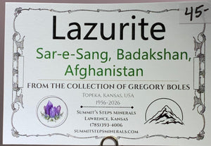 Lazurite, Sar-e-Sang, Afghanistan