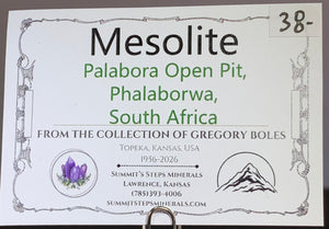 Mesolite, Palabora Open Pit, South Africa