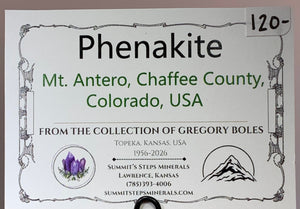 Phenakite, Mt. Antero, Colorado