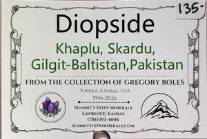 Diopside, Khaplu, Pakistand