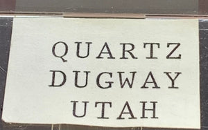 Quartz Scepters, Dugway, Utah