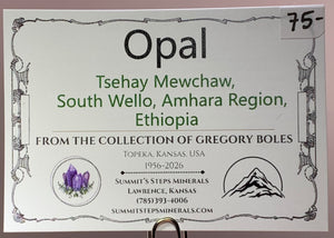 Wello Opal, Tsehay Mewchaw, Ethiopia