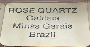 Terminated Rose Quartz, Galileia, Brazil