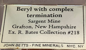 Beryl, Sargent Mine, New Hampshire