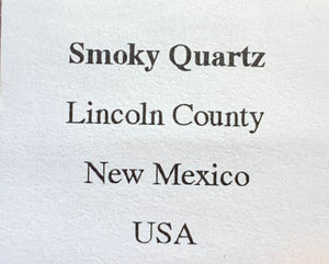 Smoky Quartz, Lincoln County, New Mexico, USA