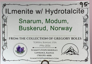 ILmenite w/ Hydrotalcite, Snarum, Norway