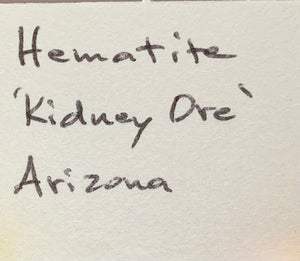 Hematite (Kidney Ore), Arizona