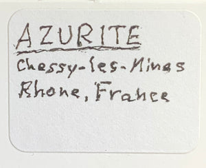 Azurite, Chessy Mine, France