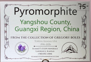 Pyromorphite, Yangshou County, China