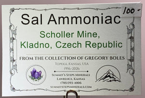 Sal Ammoniac, Scholler Mine, Czech Republic