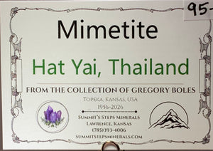 Mimetite, Hat Yai, Thailand