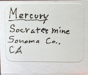 Mercury, Socrates Mine, California