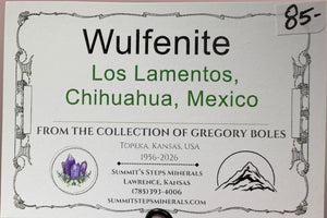 Wulfenite, Los Lamentos, Mexico