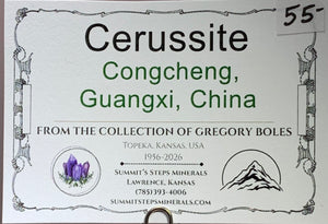 Cerussite, Congcheng, China