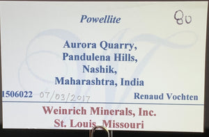 Powellite, India