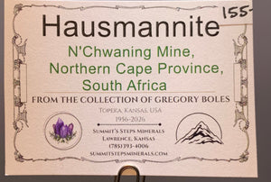 Hausmannite, N'Chwaning Mine, South Africa