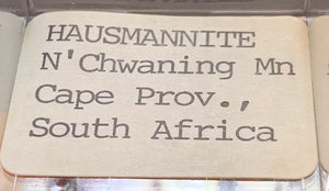 Hausmannite, N'Chwaning Mine, South Africa