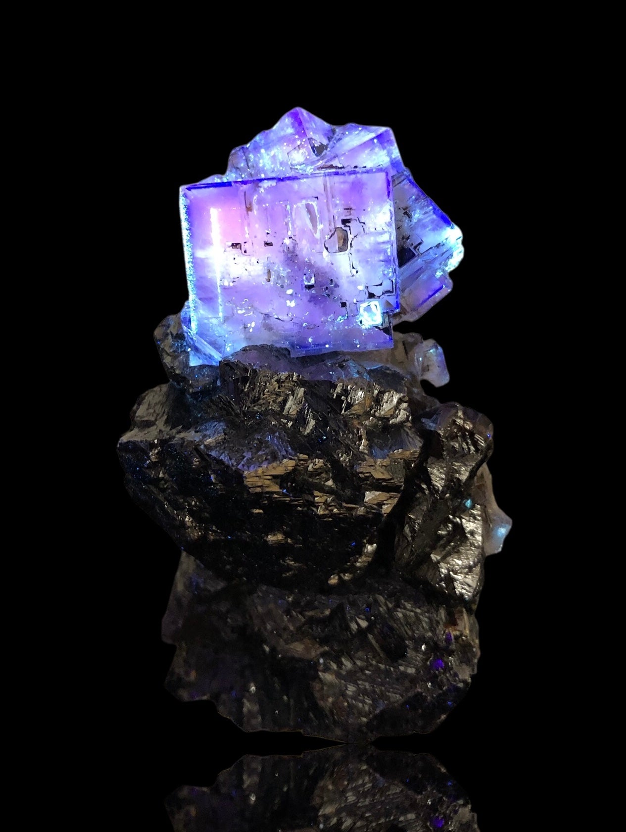 Fluorite w/ Sphalerite, Minerva #1 Mine, ILLinois, USA