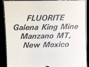 Fluorite w/ Hematite included Calcite,                                            Galena King Mine, New Mexico, USA