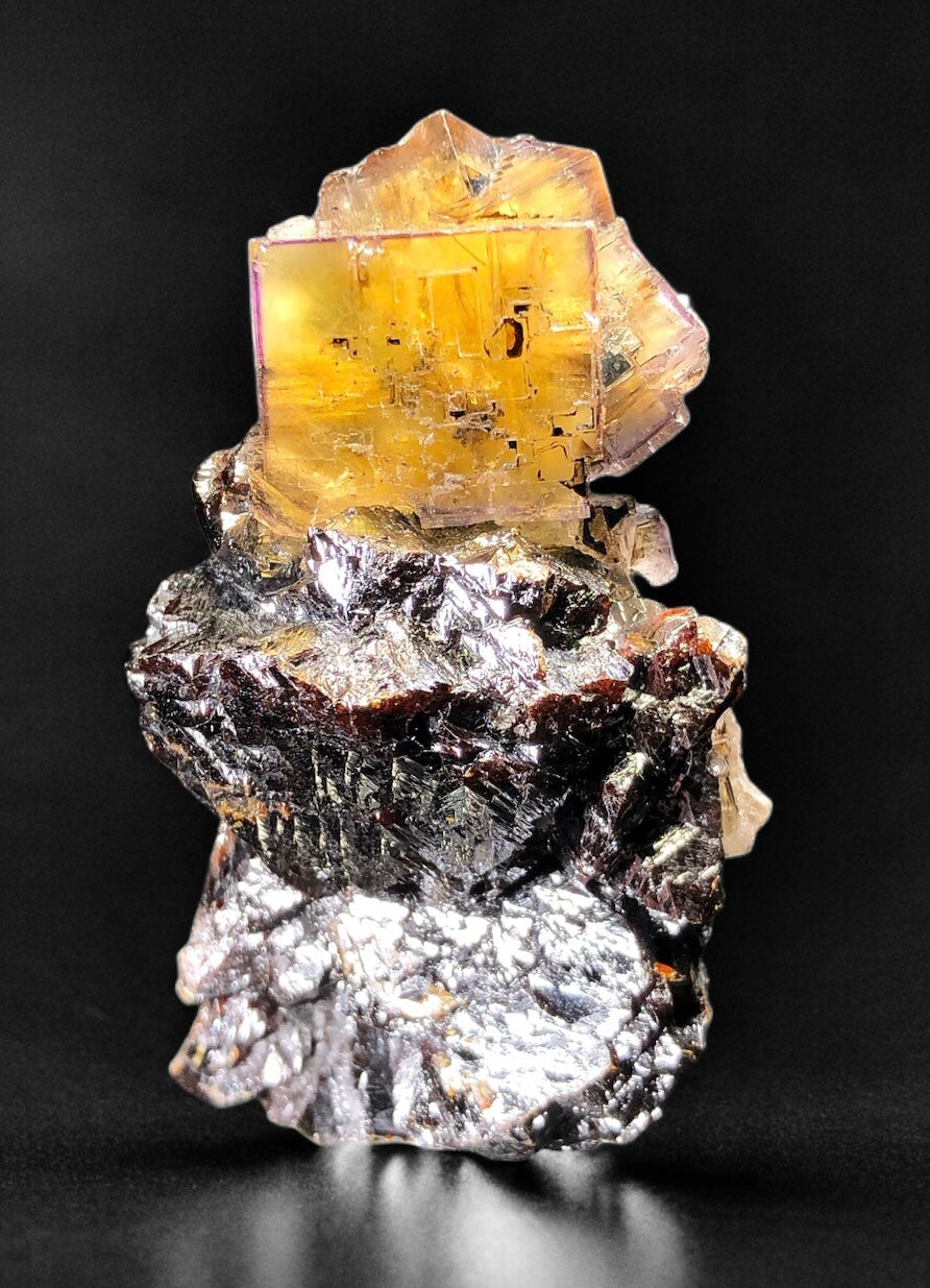 Fluorite w/ Sphalerite, Minerva #1 Mine, ILLinois, USA