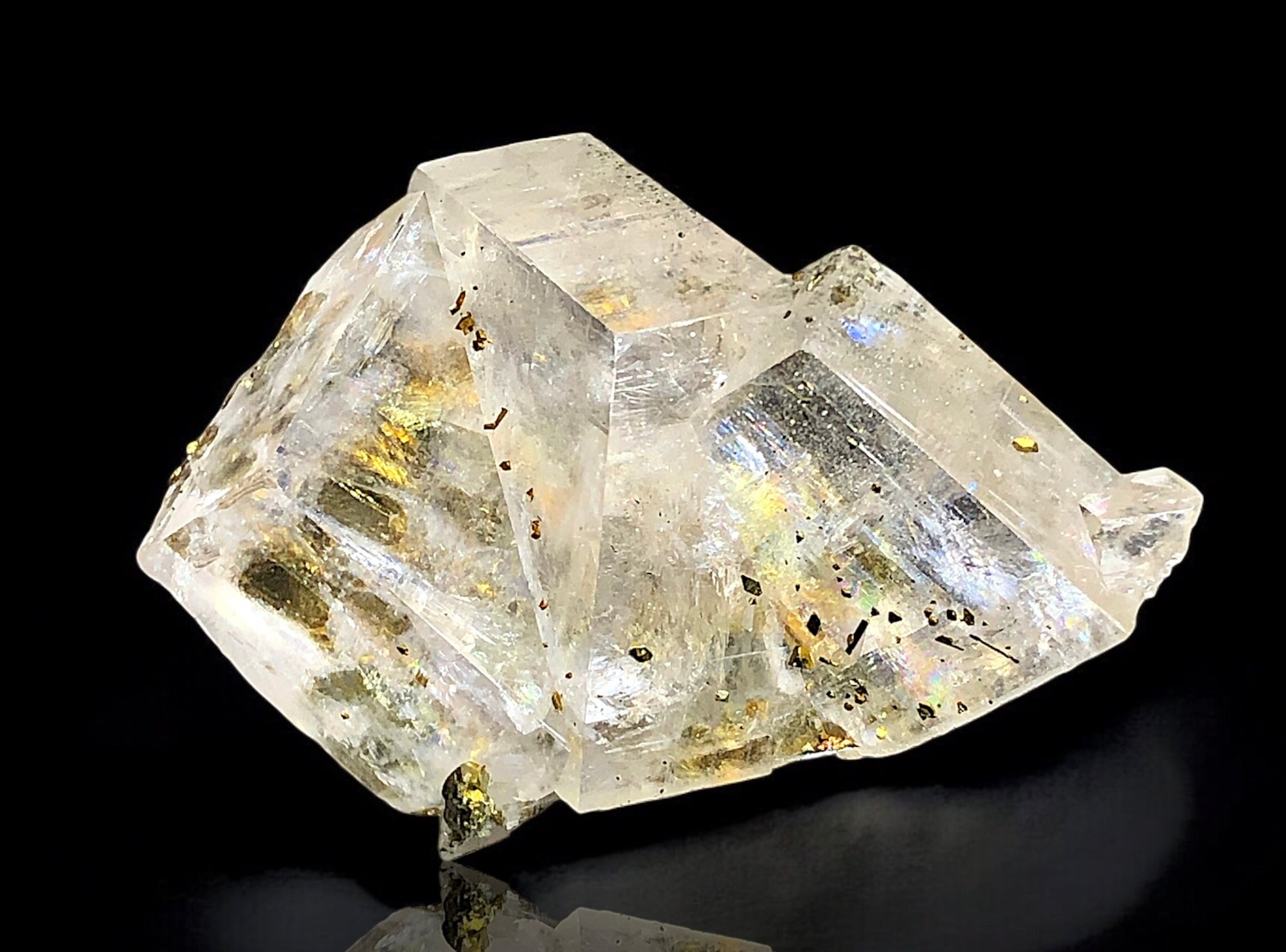 Calcite w/ Chalcopyrite, Shanxi, China