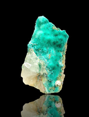 Brochantite on Barite, Blanchard Mine, New Mexico, USA