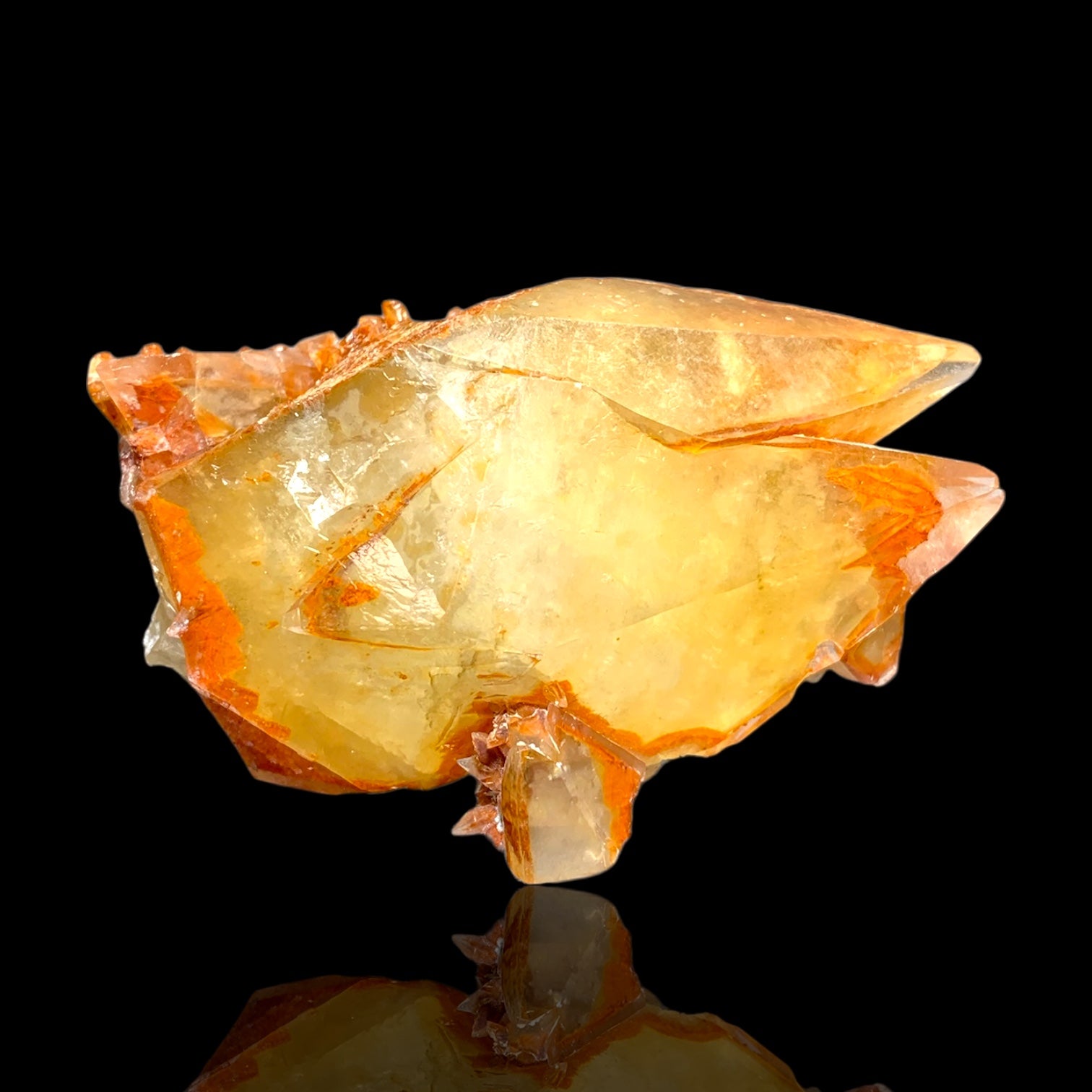 Calcite with Hematite Inclusions, Chihuahua, Mexico.