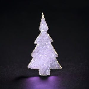 Drusy Quartz Tree Ornament, Uruguay