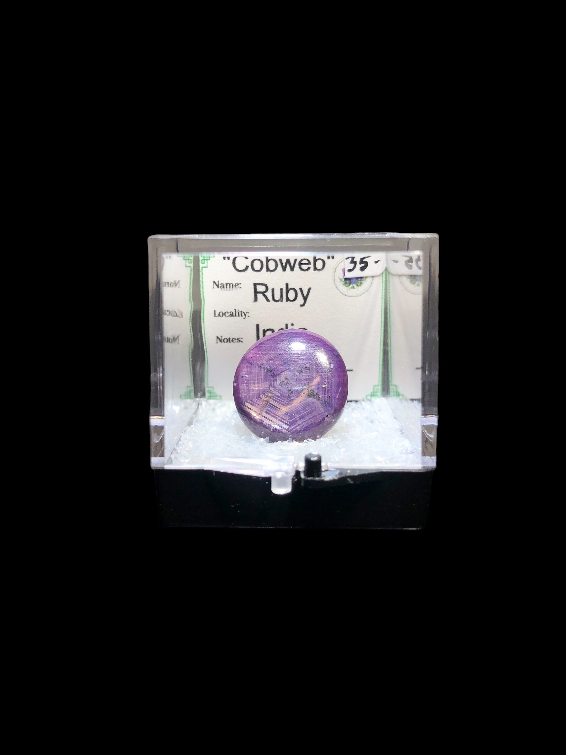 Reserved for Keri, “Cobweb” Ruby