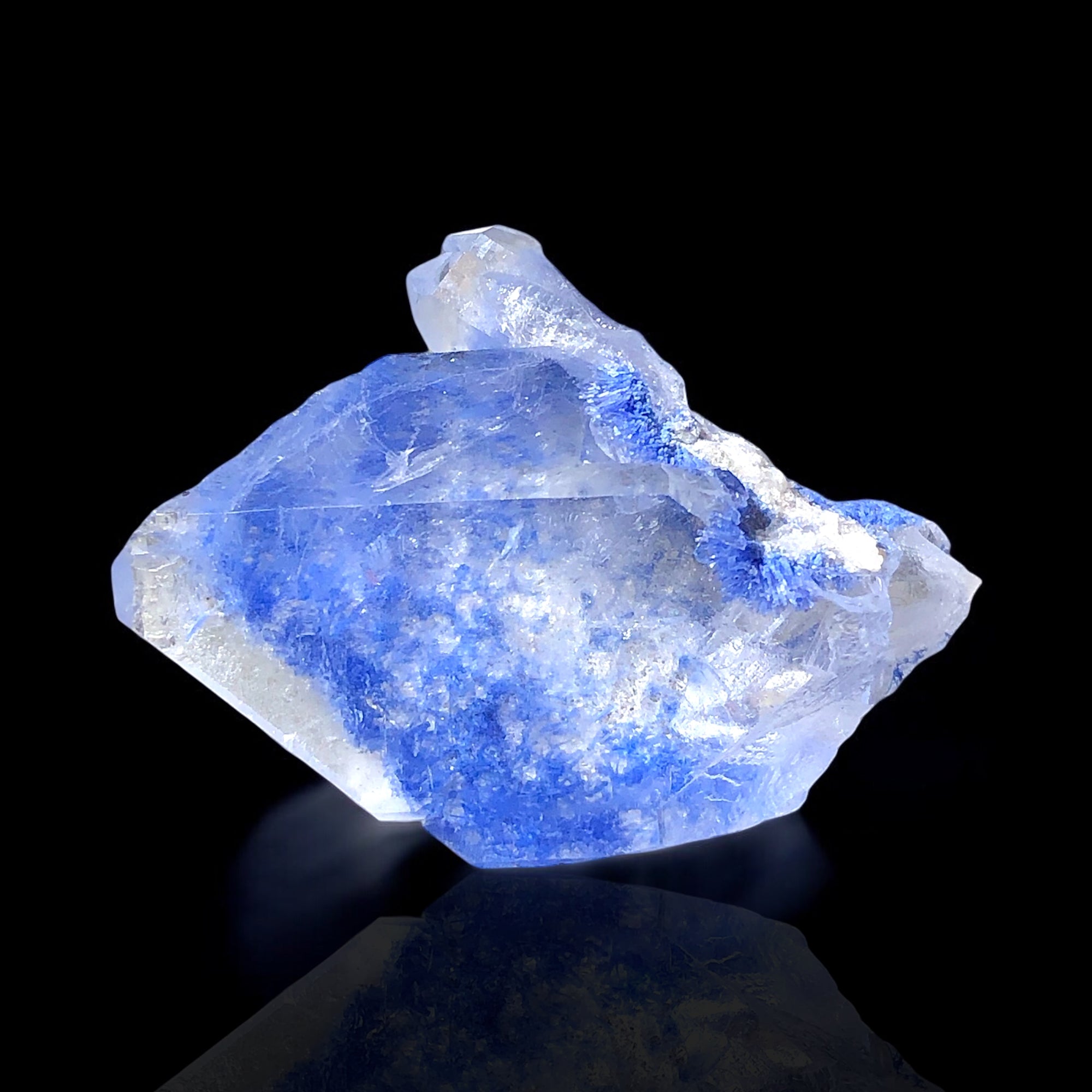 Quartz w/ Dumortierite inclusions, Bahia, Brazil