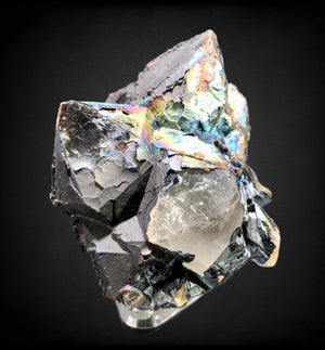 Quartz w/ Iridescent Goethite