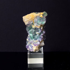 Fluorite w/ Goshenite, Muscovite, & Schorl