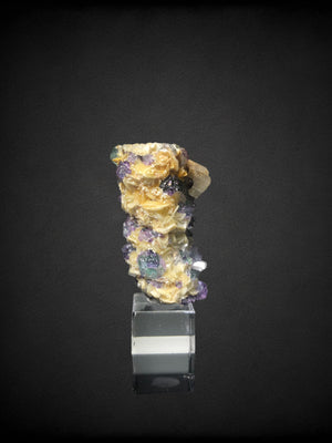 Fluorite w/ Goshenite, Muscovite, & Schorl