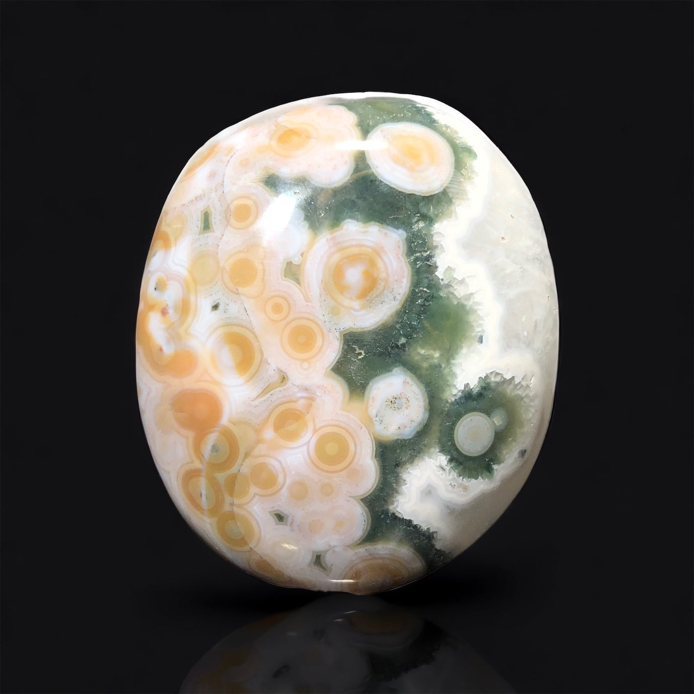 Reserved for April, Ocean Jasper Palm Stones