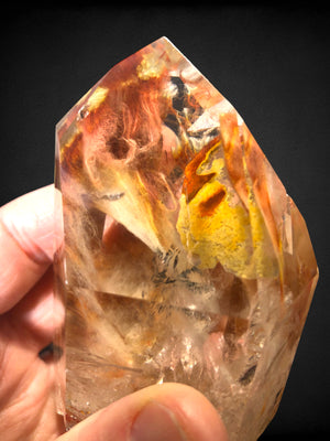 Quartz w/ Amphibole inclusions, Brazil