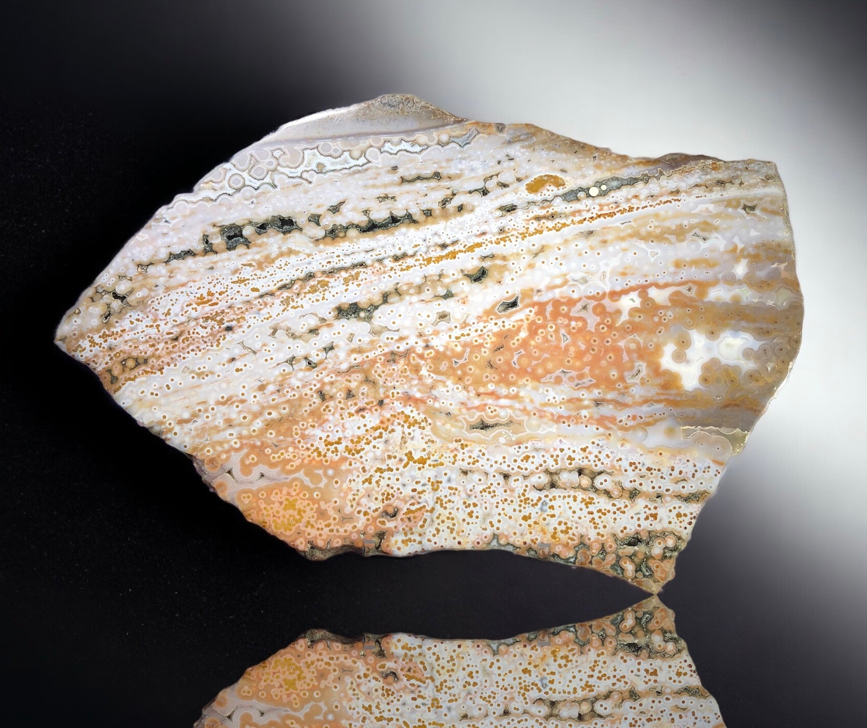 Ocean Jasper Slab - Summit's Steps Minerals
