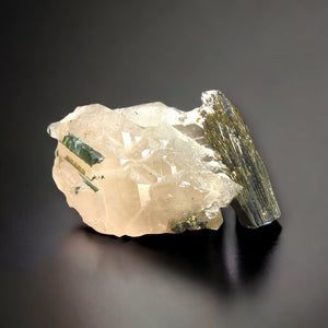 Verdelite Tourmaline w/ Quartz, Aricanga Mine, Brazil