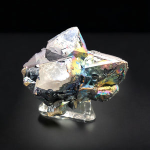 Quartz w/ Iridescent Goethite