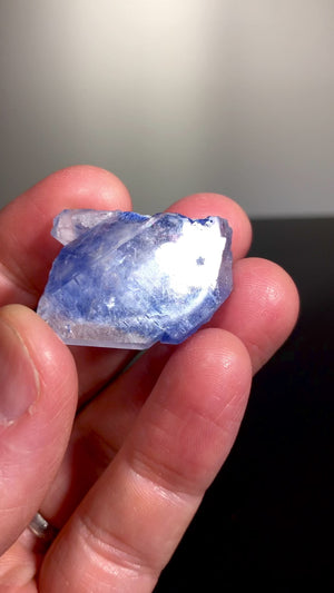 Quartz w/ Dumortierite inclusions, Bahia, Brazil