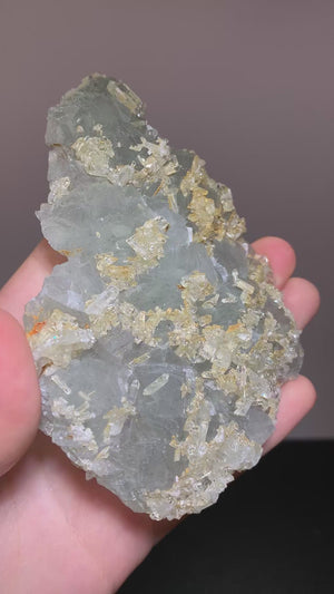Fluorite w/ Barite, San Diego Mine, Chihuahua, Mexico.