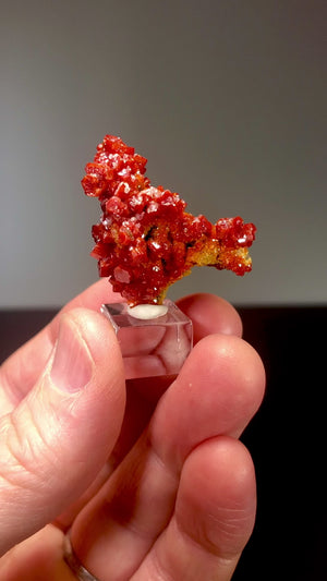 Vanadinite w/ Calcite, Geronimo Mine, Arizona