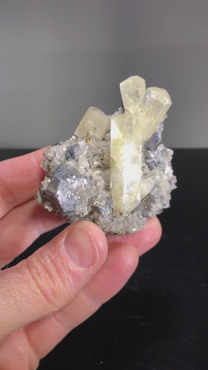 Calcite w/ Dolomite & Galena, Sweetwater Mine, Missouri, USA