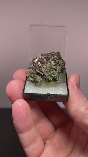 Axinite w/ Chlorite & Adularia, Switzerland