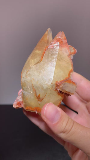 Calcite with Hematite Inclusions, Chihuahua, Mexico.