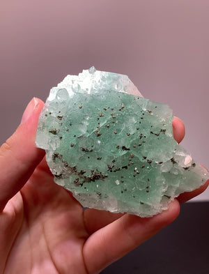 Fluorite w/ Pyrite, El Hammam Mine, Khemmiset Province, Morocco.