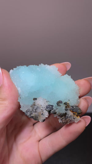 Blue Arogonite, Wenshan Mine, Yunnan, China