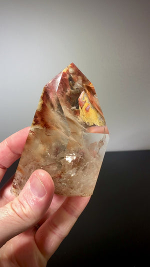 Quartz w/ Amphibole inclusions, Brazil